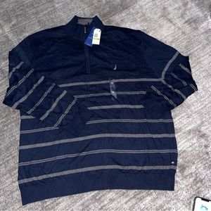 Nautica Quarter-Zip Mens 5XL Big & Tall NWT Sweater $79.50